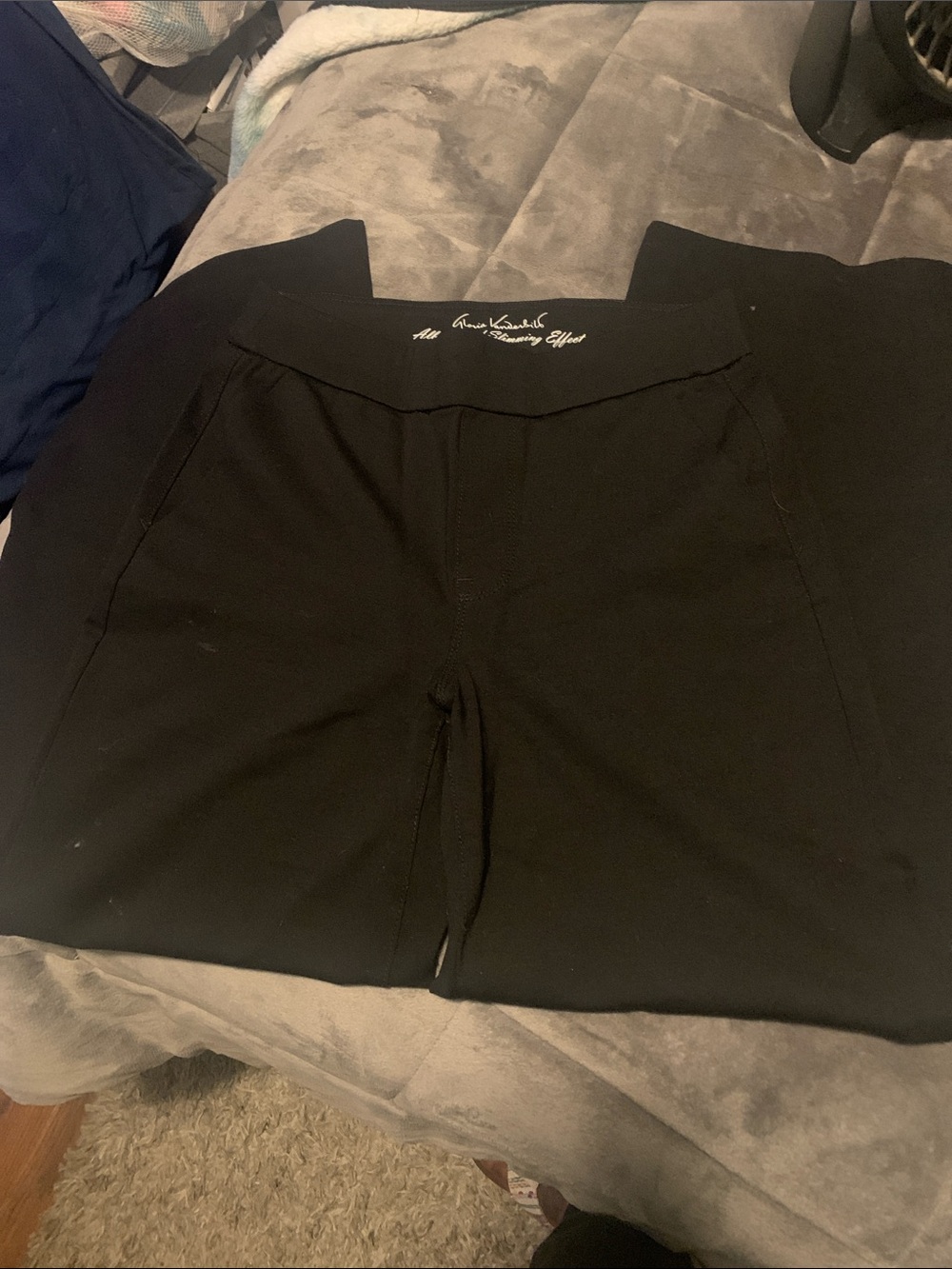 Black Pull-On Stretch Pants